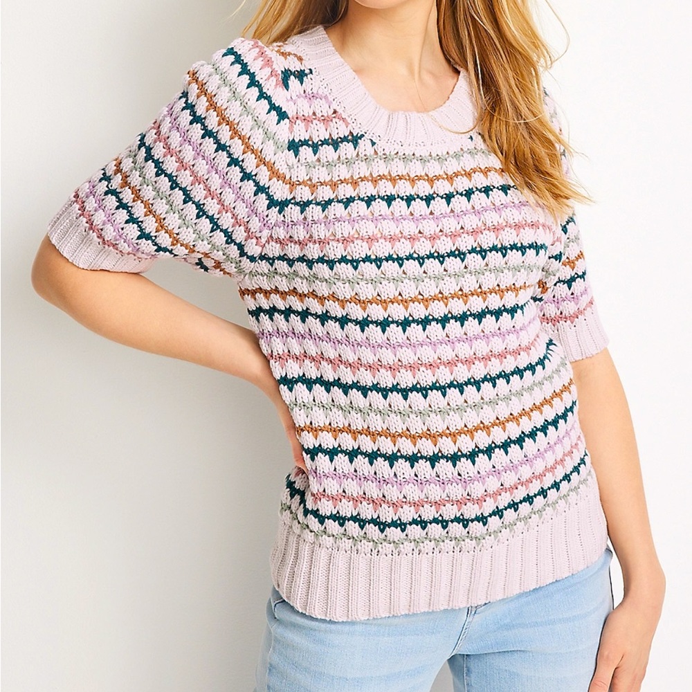 Maurice’s Striped Crochet Sweater XXL